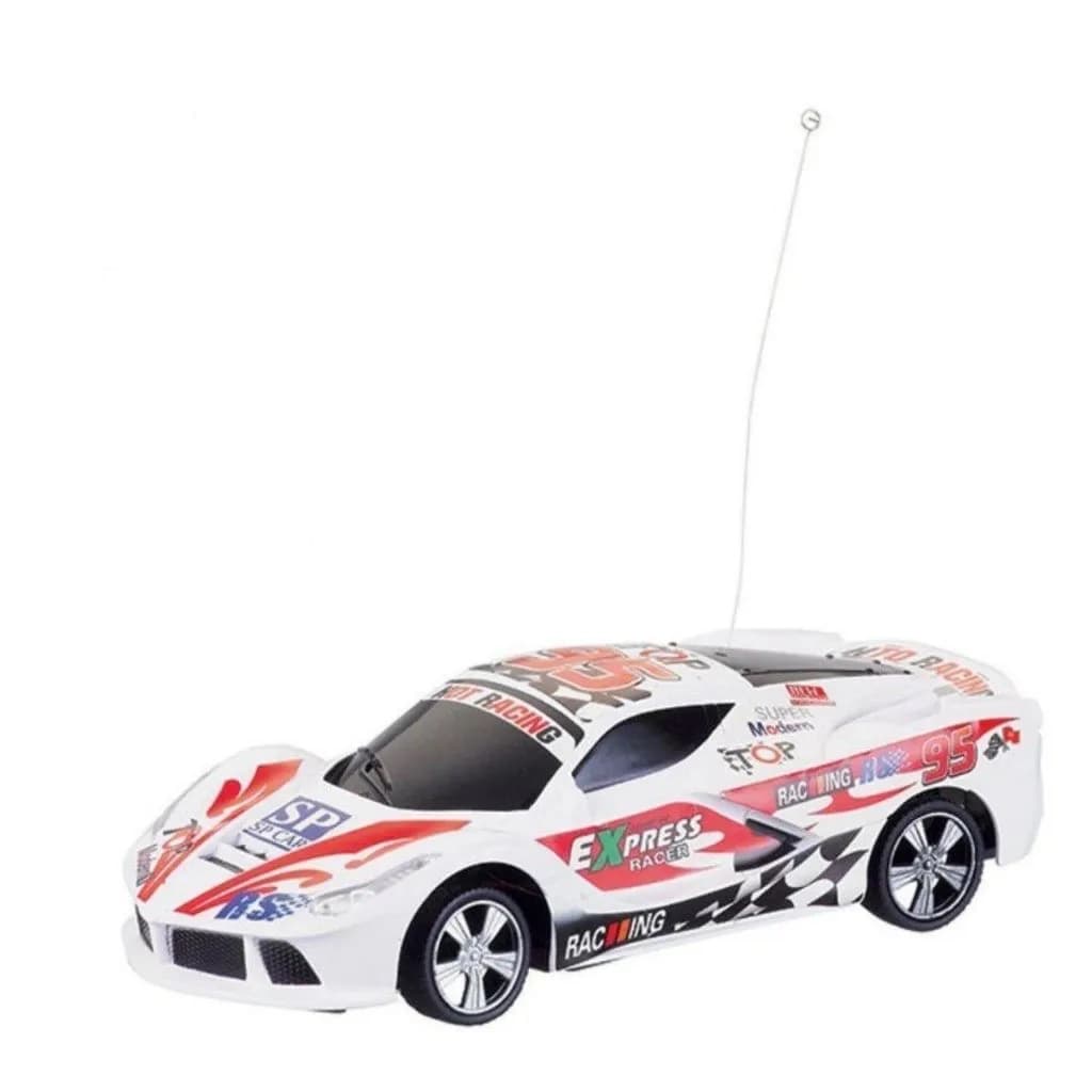 Brinquedo Carrinho Carro de Controle Remoto 7 Funções Ferrari Interlagos Linha GP - Art Brink  Branco