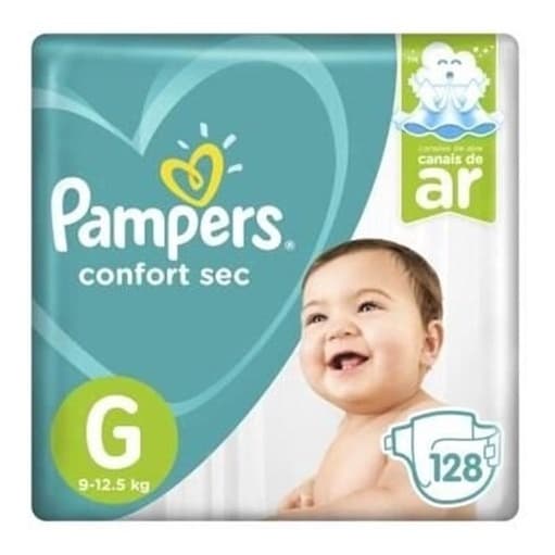 Fralda Infantil Pampers Confort Sec Jumbo G 128un