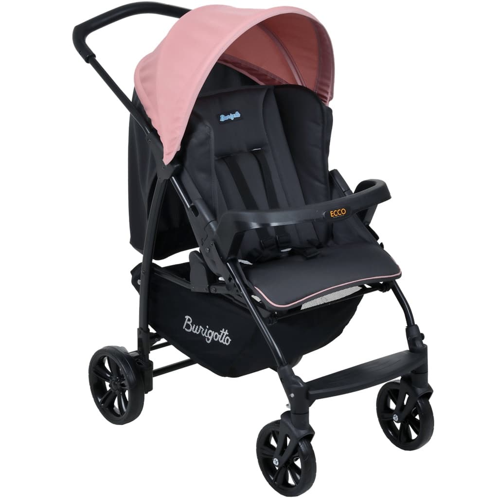 Carrinho Berço p/ Passeio Burigotto Ecco CZ Rosa - até 15kg