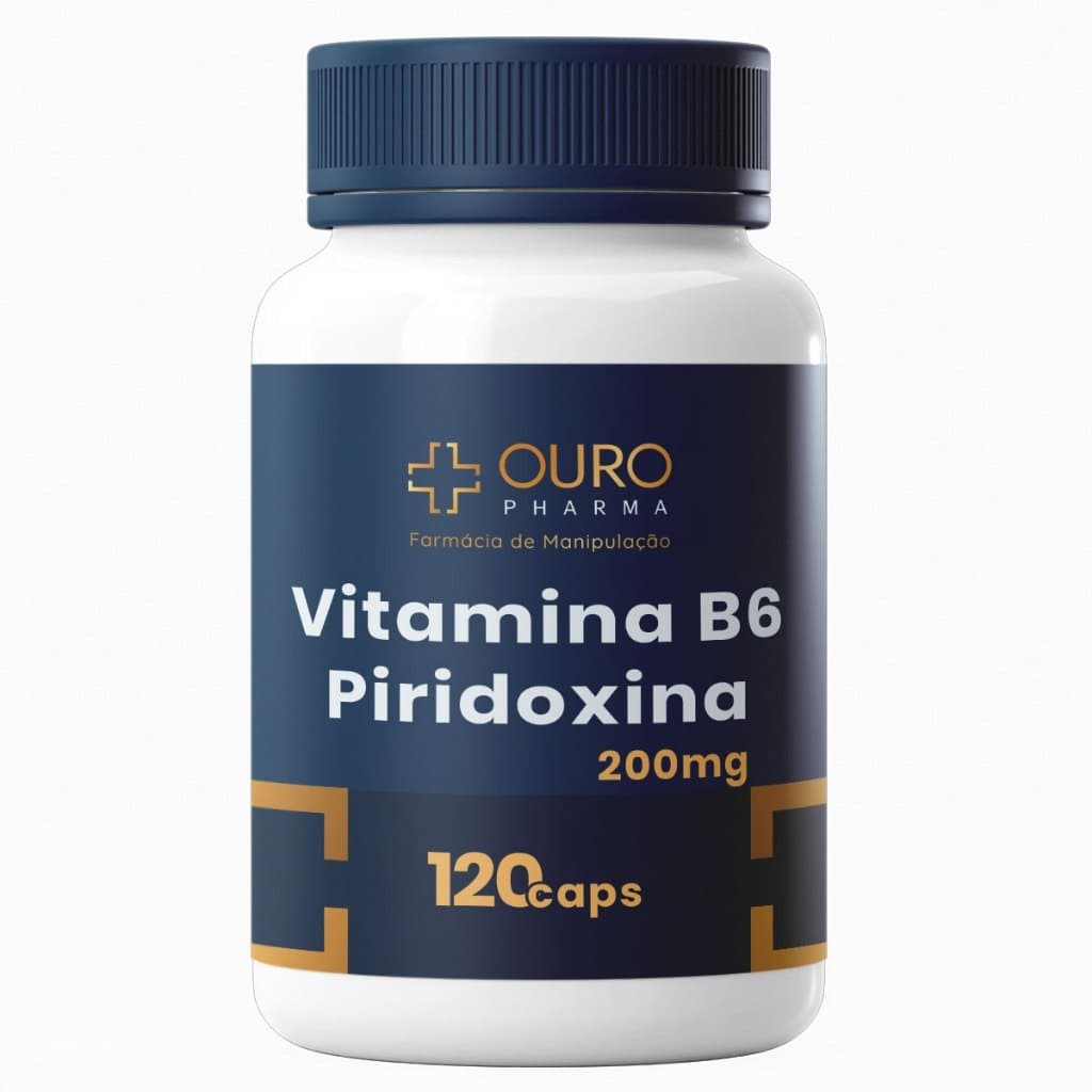 Vitamina B6 200mg Imunulógico 60 ou 120 cápsulas