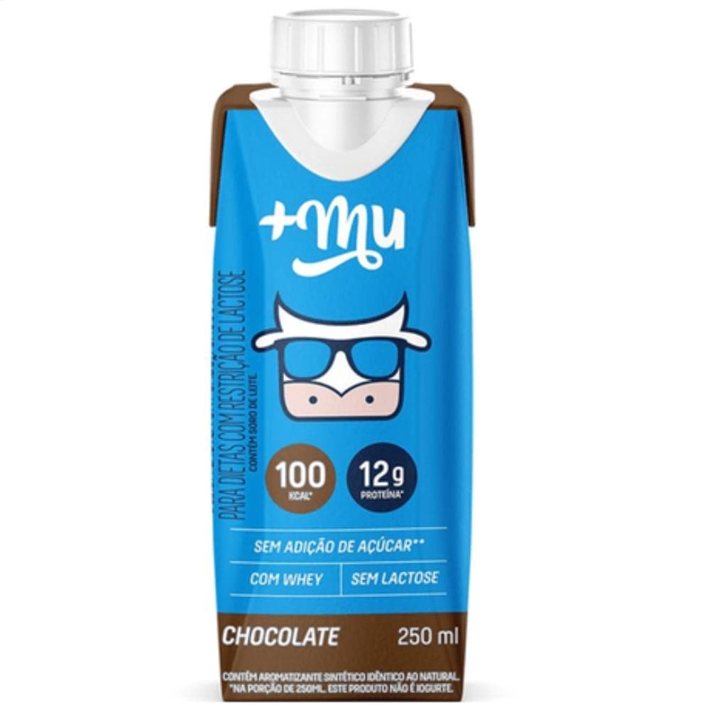 Bebida Chocolate C/ Whey Protein 250ml - Mais Mu