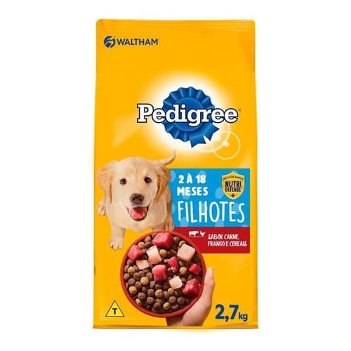 Ração Pedigree Para Cães Filhotes Sabor Mix Carne 2,7kg Mars Qualidade Premium