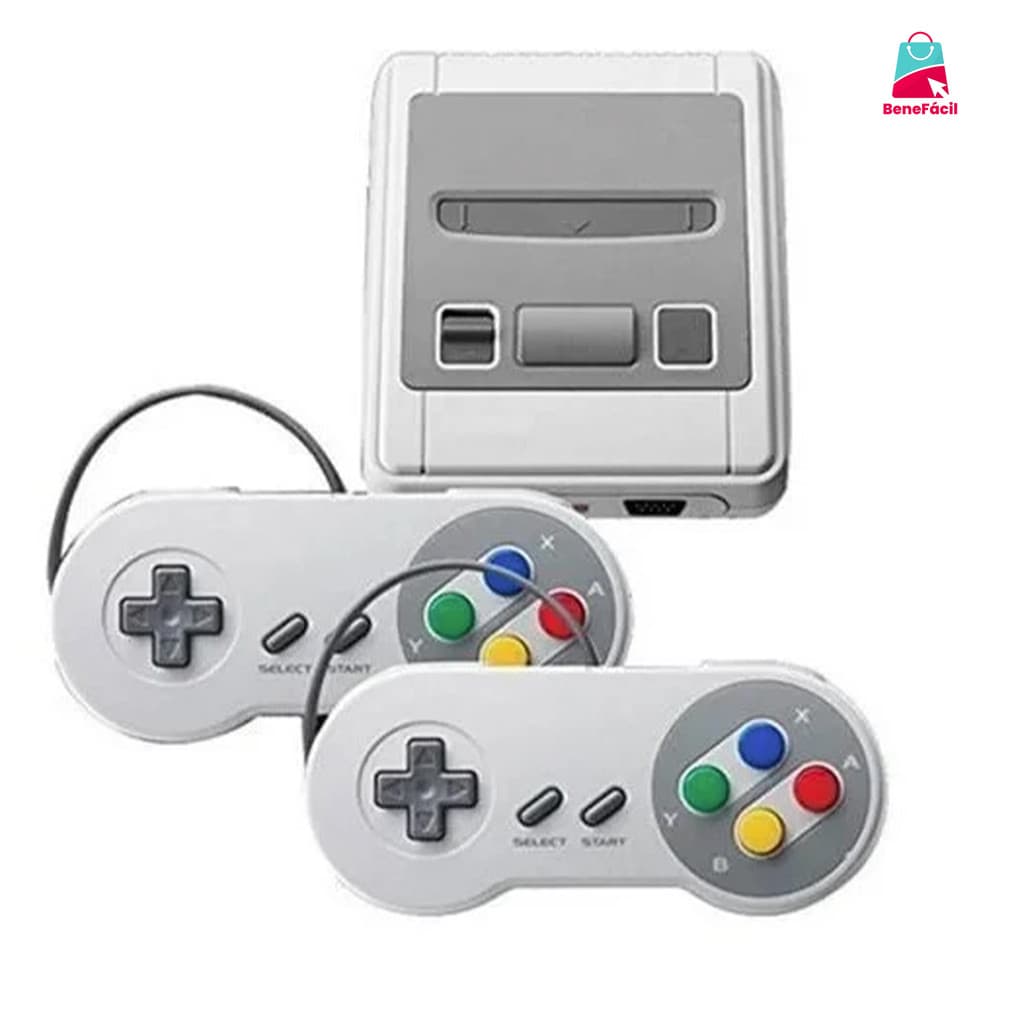 Videogame Retrô Mini 8 Bits com 620 Jogos e 2 Controles