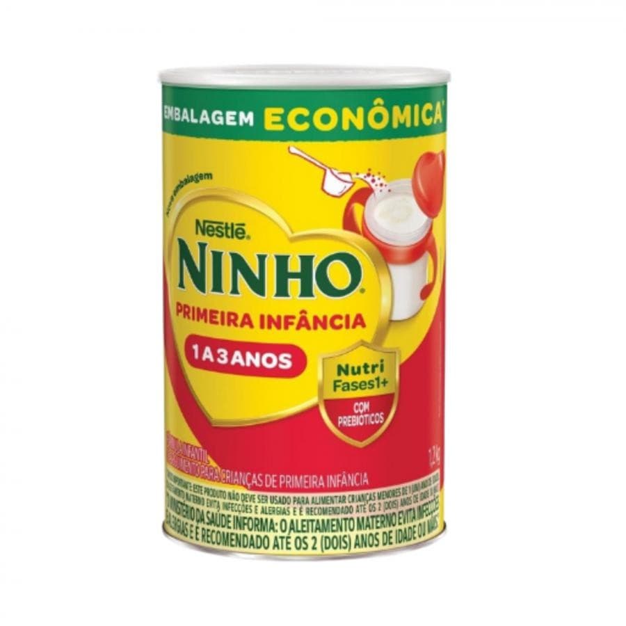 Fórmula Infantil Ninho Fases 1+ Nestlé 1,2 kg – Nutrição Completa para Crianças de 1 a 3 Anos