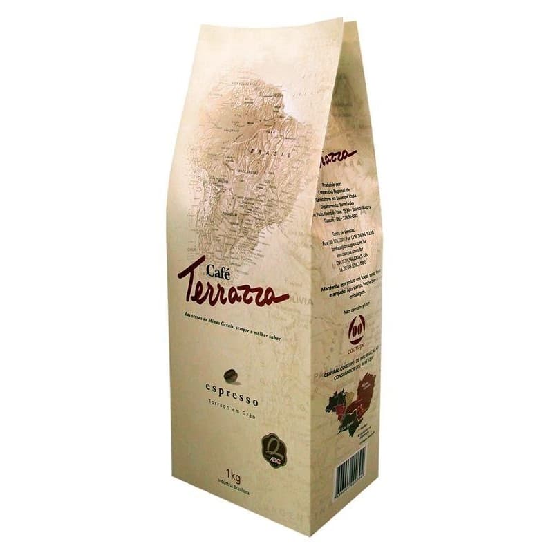CAFÉ EXPRESSO EM GRÃOS TERRAZZA 1KG