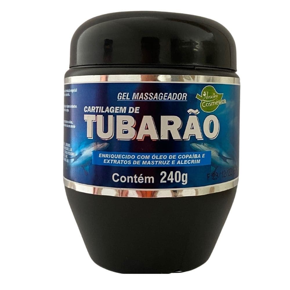Gel Massageador Para dor Muscular e Articular Cartilagem de tubarão 240g