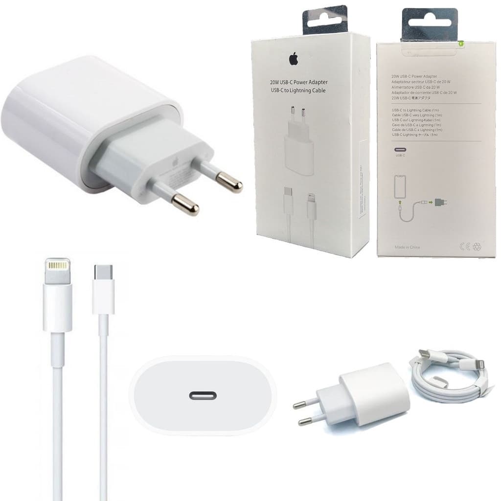 Carregador de Energia Compativel com iPhone 20w USB-C Rápido Para 11 12 13 14 Mini Pro Max -Entrega Rápida