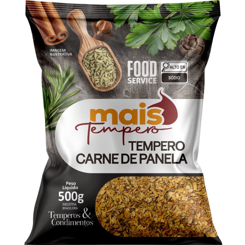 Tempero Para Carne de Panela Linha Premium 1 Kilo e 500g Mais Temperos - Promoção Oficial Mais Tempero