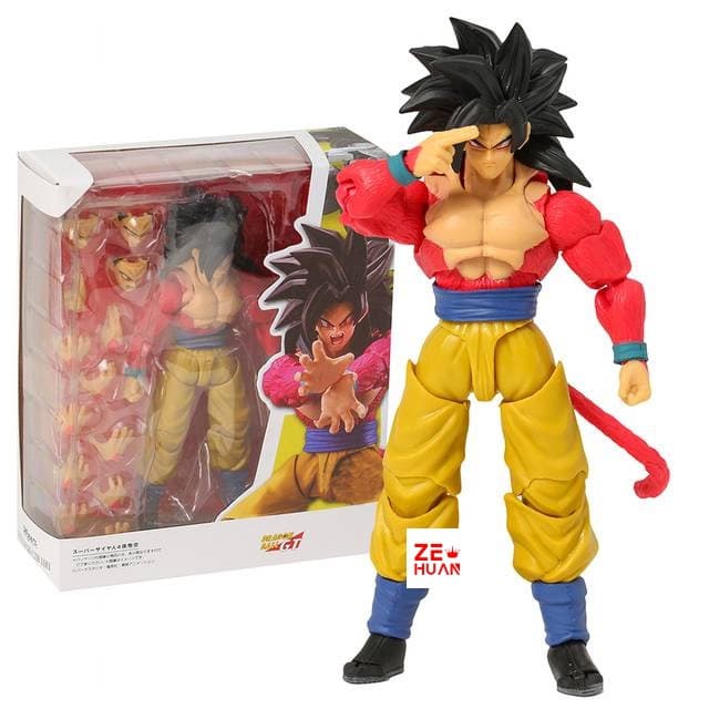 Articulado 16 centímetros Dragon Ball SHF Goku Super Saiyan 4 ssj4 PVC figura de ação boneca Ultra Instinct Goku Top Ins
