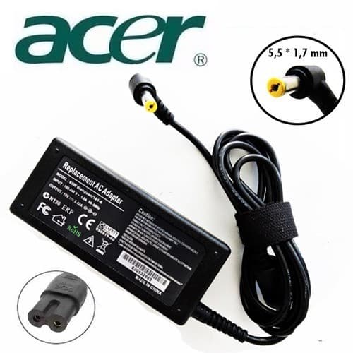 Fonte Carregador Acer Para Notebook Acer 19v 3.42a 65w Pino: 5.5mm x 1.7mm