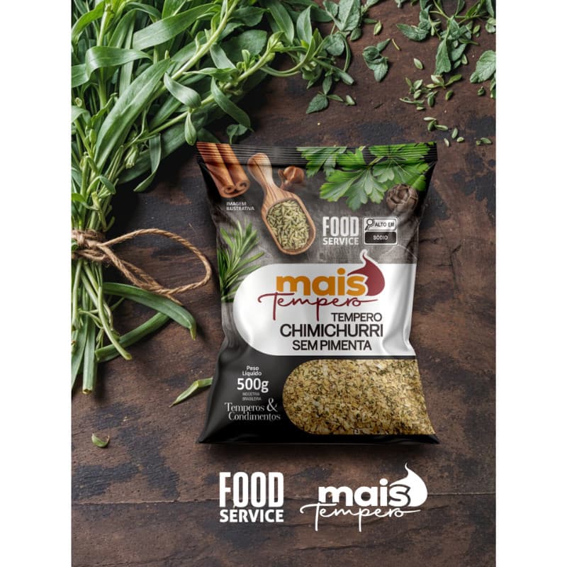 3 Kilo Tempero Chimichurri Sem Pimenta Mais Tempero Linha Premium Mais Temperos