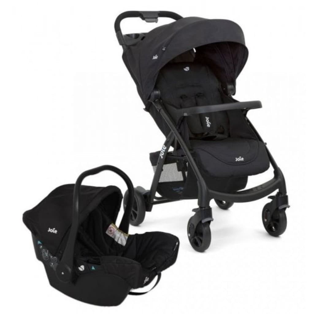 Carrinho com Bebê Conforto Travel System Muze Preto - Joie