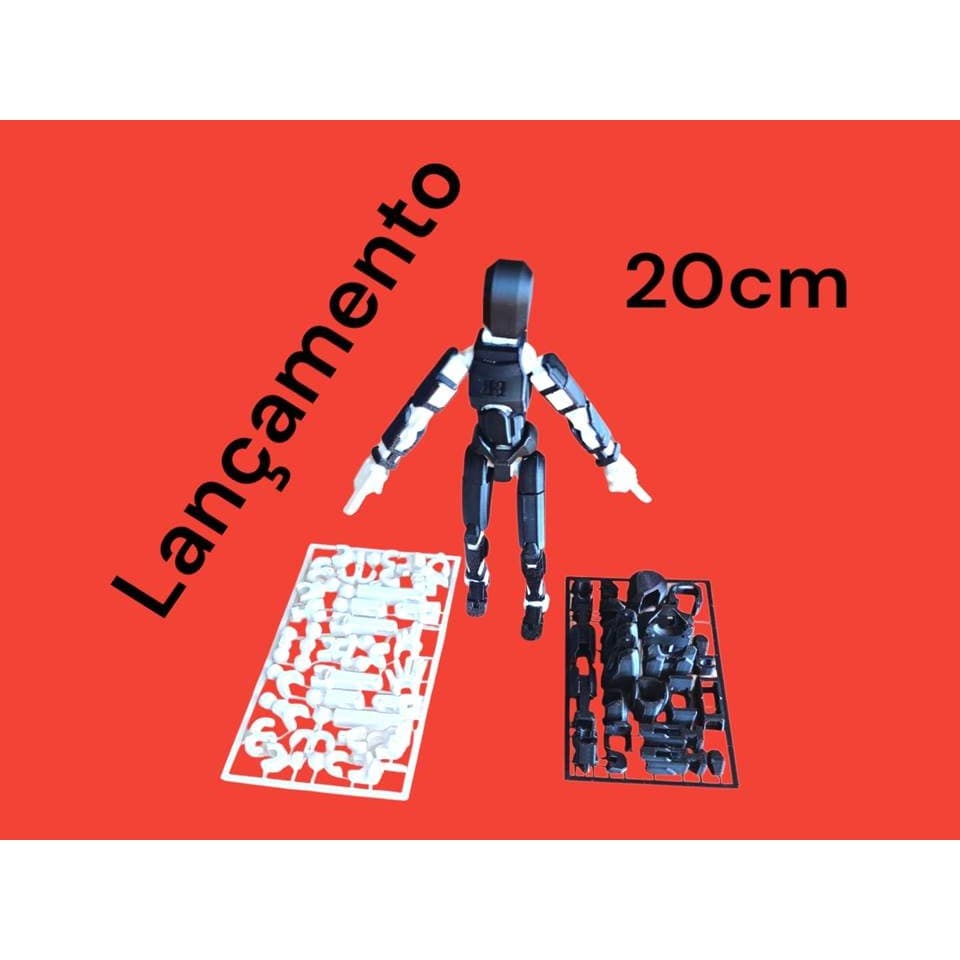 Boneco 100% Articulado Dummy 13 Figura de Ação Brinquedo Manequim Presente Infantil 20cm DESMONTADO