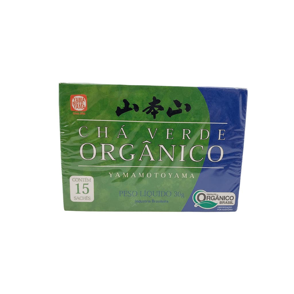 Chá Verde Orgânico Yamamotoyama 15 Sachês 30g