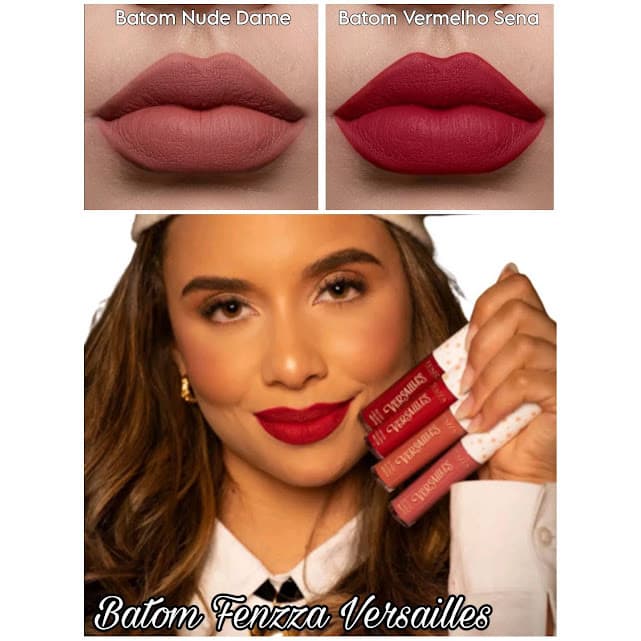 Batom Líquido Matte Versailles Fenzza Sena ou Dame