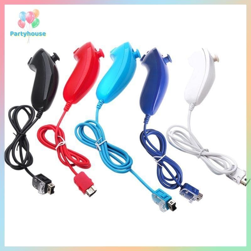 UTZN > Controlador De Videogame Nunchuck Nunchuk Colorido Remoto Para Console NS Wii 5 Cores Nunchu