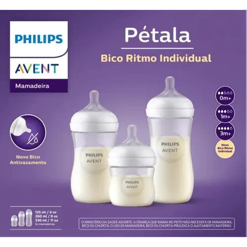 KIT TRIPLO MAMADEIRA 125ML/260ML/330ML