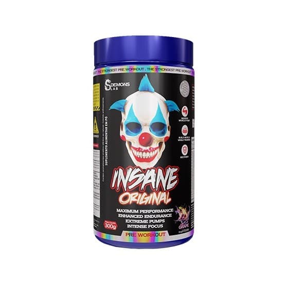 Pre Treino Insane Original Grape 300g - Demons Lab