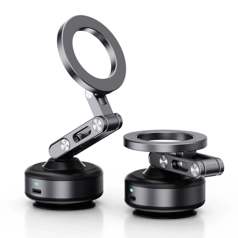Novo Suporte para Telefone Celular para Carro, Suporte Magnético com Adsorção a Vácuo, Dobrável, Rotação de 360 Graus