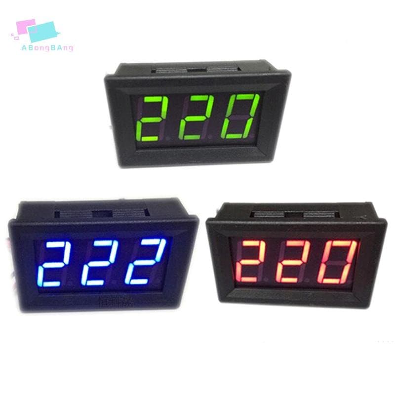 Abongbanghn AC 70-500V Voltímetro digital display LED Medidor De Teste De Tensão De 2 Fios
