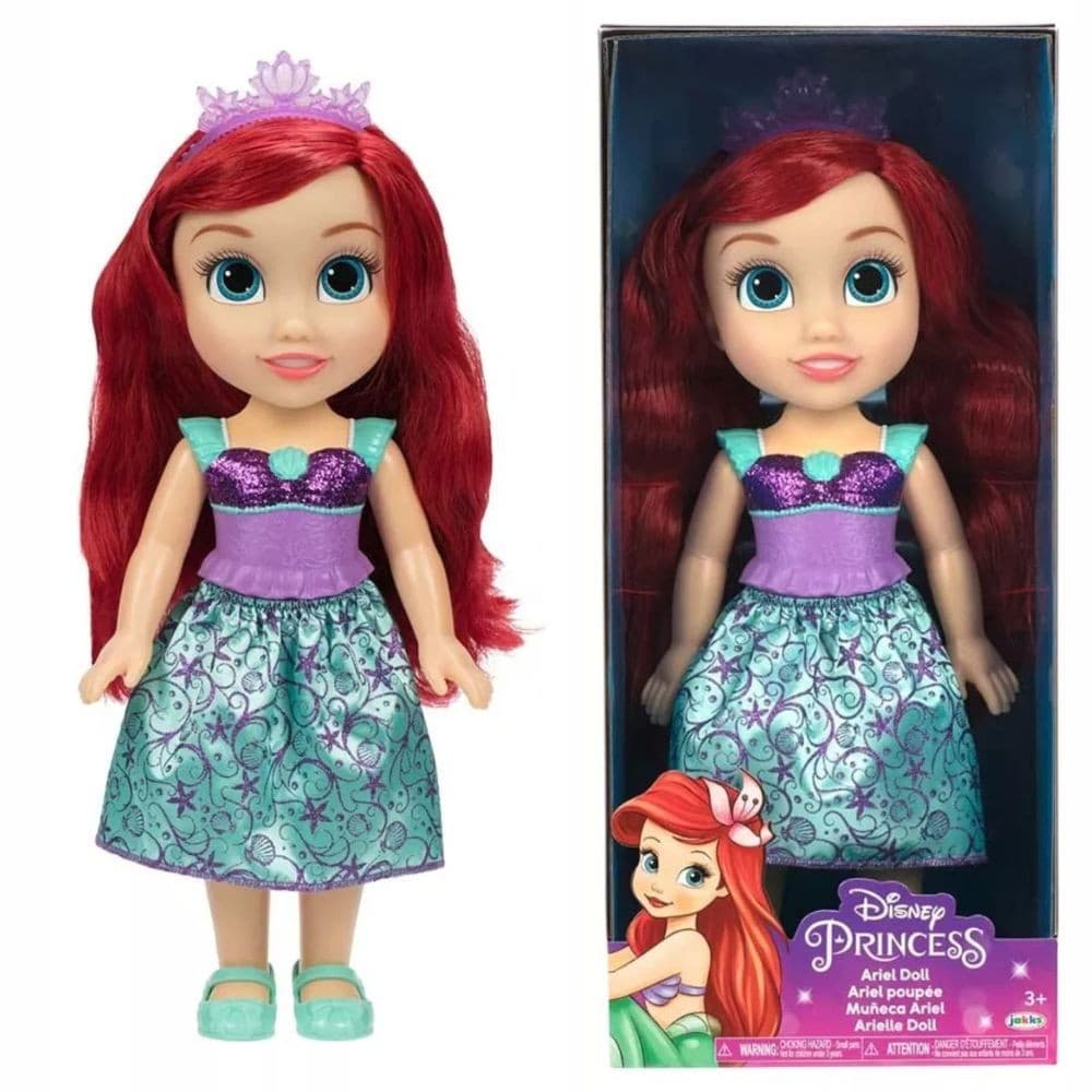 Boneca Ariel Toddler Princesas Disney Articulada com 38cm - Multikids