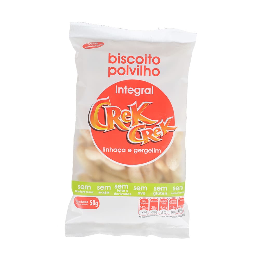 Biscoito de Polvilho Vegano Lanchinho Petisco Saudável Sem Glúten Integral Linhaça e Gergelim