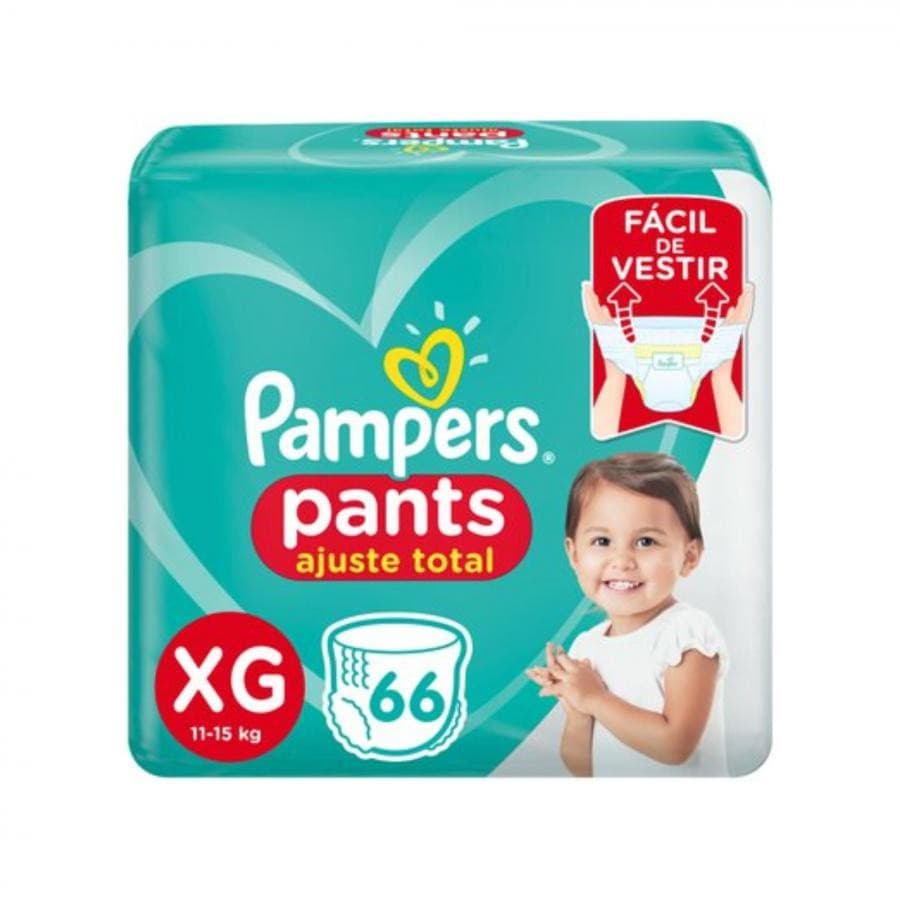Fralda Pants Ajuste Total XG Pampers 66 Unidades – Proteção e Liberdade com Ajuste Perfeito!