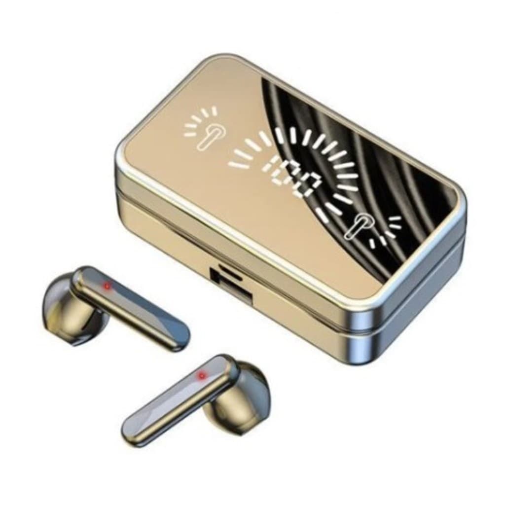 Fones De Ouvido S20 TWS Headset Sem Fio Bluetooth 5.2 Com Case Espelhado E LED - DIVINO