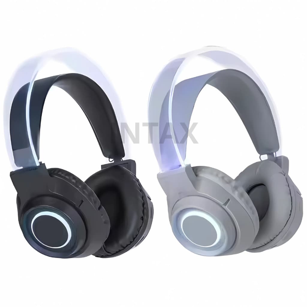  Fone de ouvido Headphone Fone E600 RGB Bluetooth 5.0 Stereo Micro Sd P2 Alta Potência