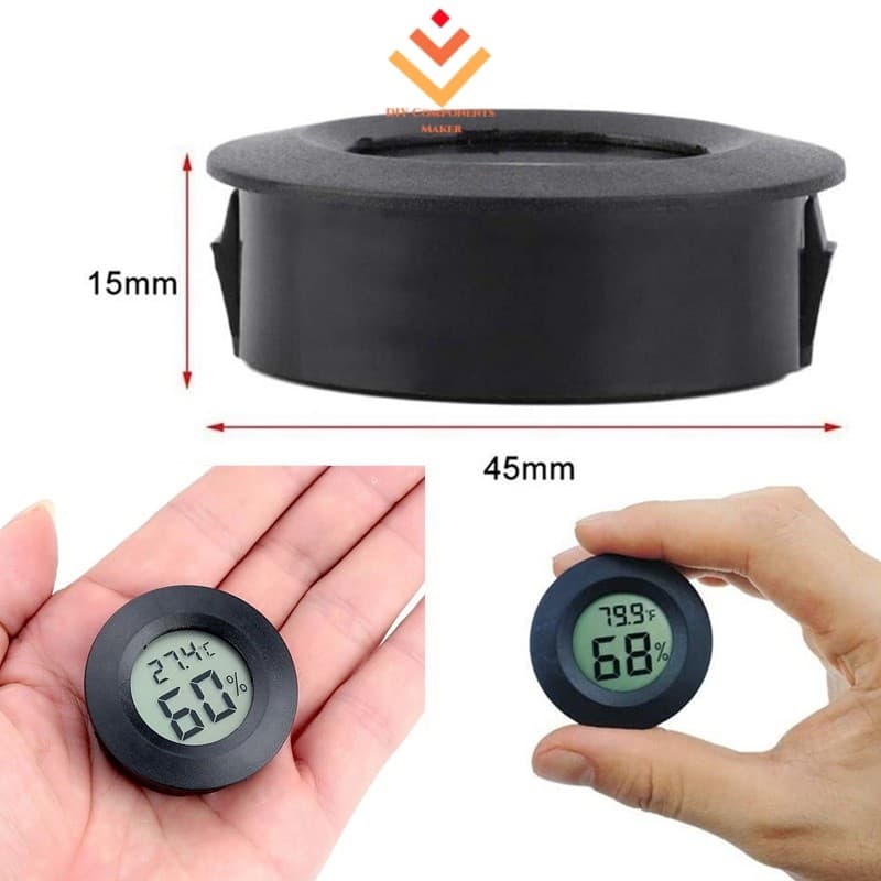 2 Em 1 Termômetro Higrômetro Celsius Fahrenheit Mini LCD Digital Medidor De Umidade Temperatura Detector Termográfico In