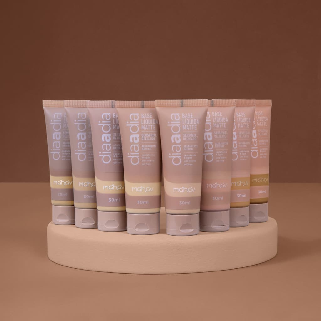 Base Liquida Matte Mahav Dia a Dia Cobertura Natural