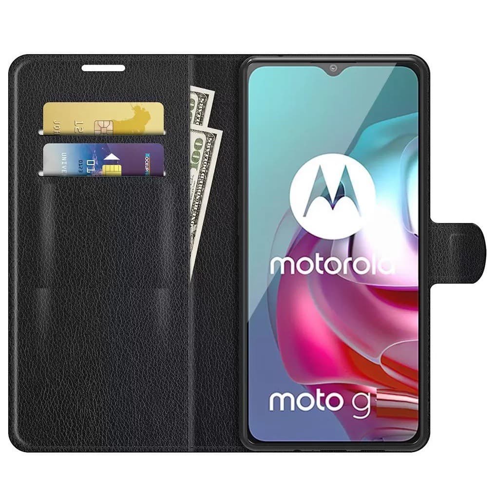 Capa Carteira Flip Antishock (PRETA) Porta Cartão P/ Motorola Moto G10 G10 Power Moto G20 Moto G30