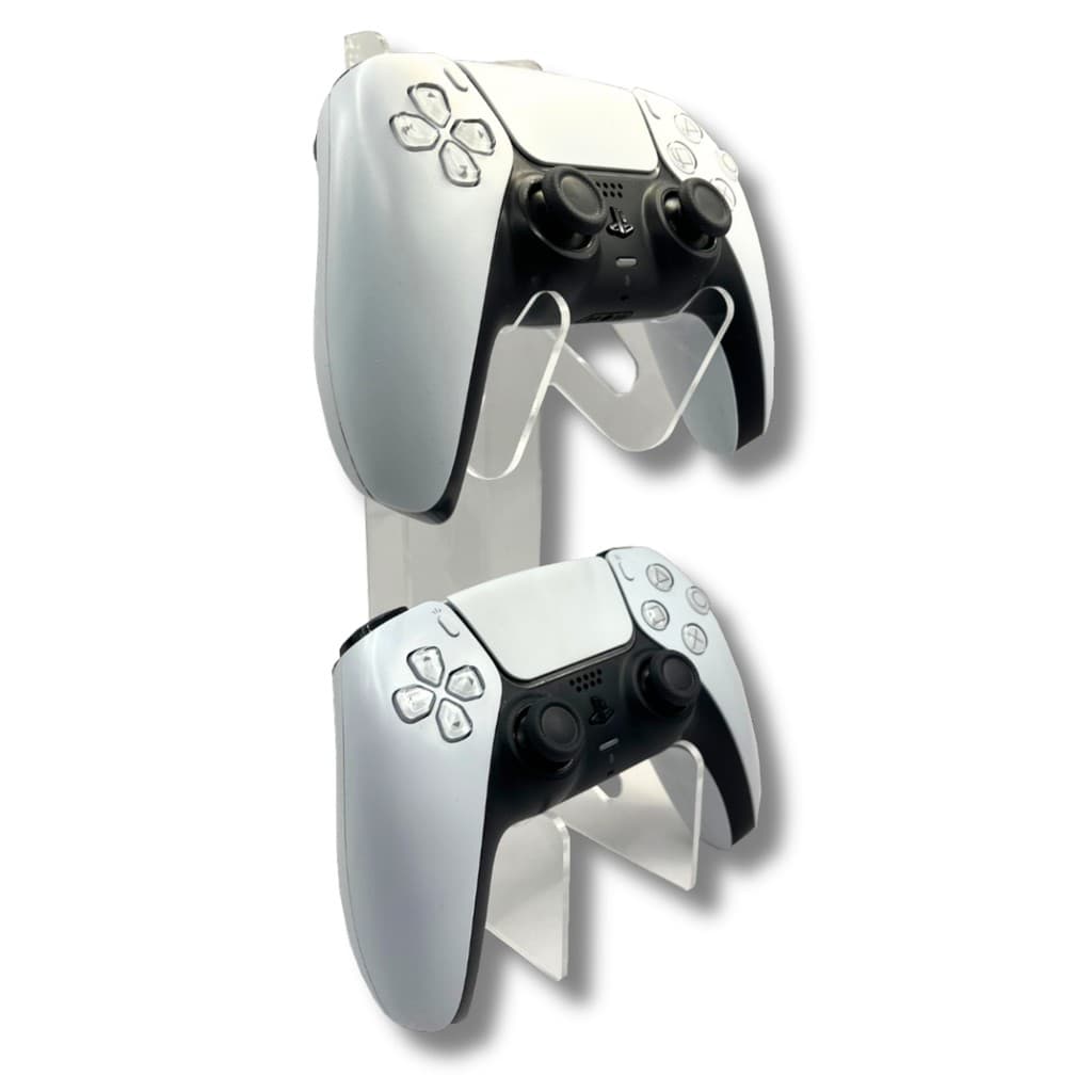 Suporte de Controle Para Videogame Ps4 Ps5 Xbox Switch  Preto  e Transparente