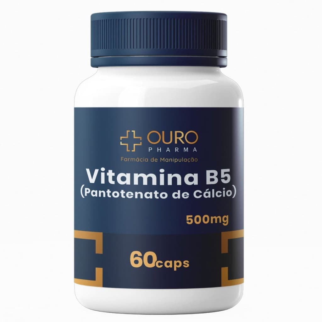 Pantotenato de Cálcio Vitamina B5 500 mg Com Laudo ORIGINAL