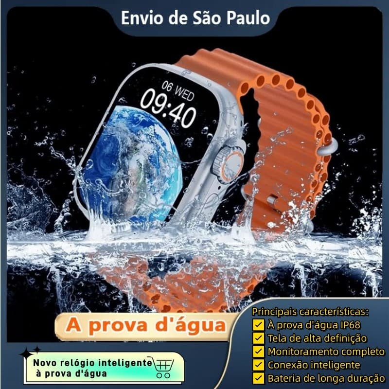 U9 Ultra Plus Relógio inteligente Smartwatch à prova d'água IP68 Série 9