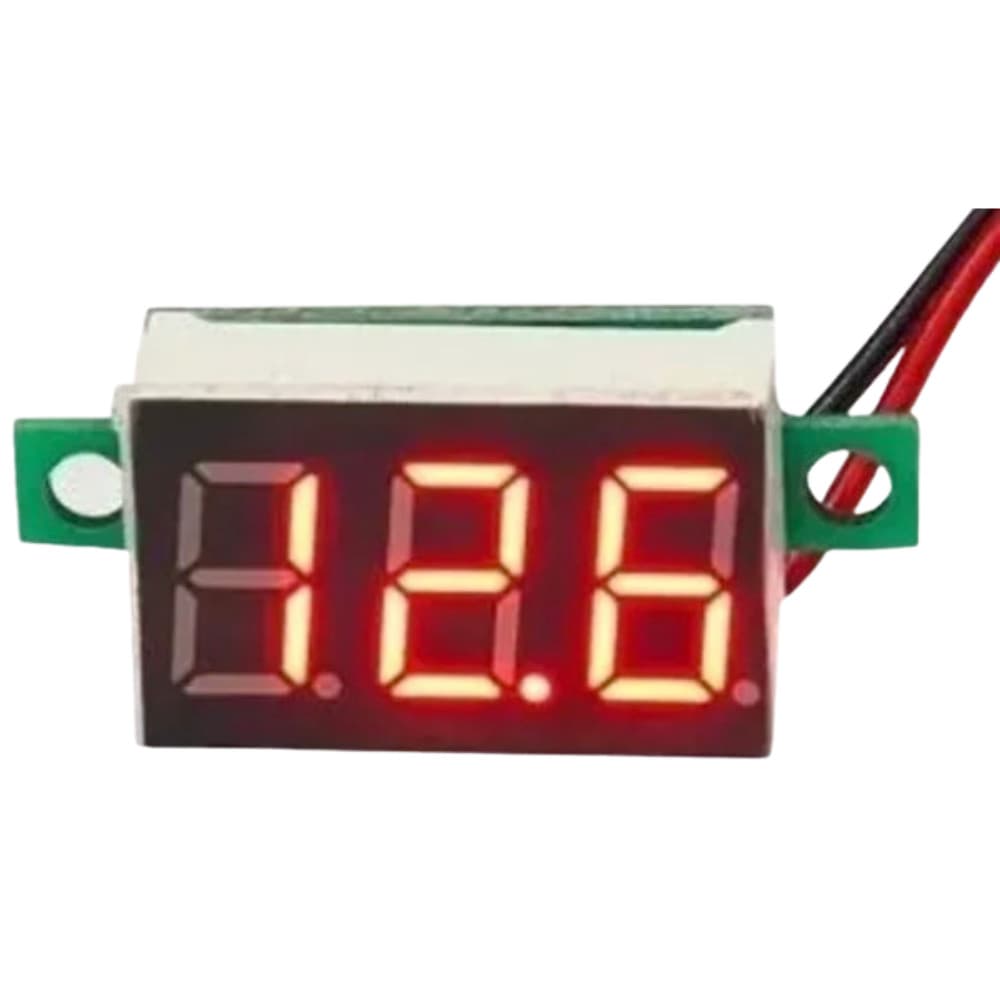 Mini Voltímetro Digital 4-30v Bateria Fonte Usb Computador CI CIRCUITO