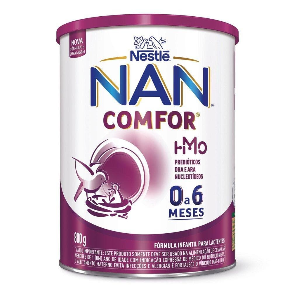 FÓRMULA INFANTIL NAN COMFOR HMO 0 A 6 MESES 800G