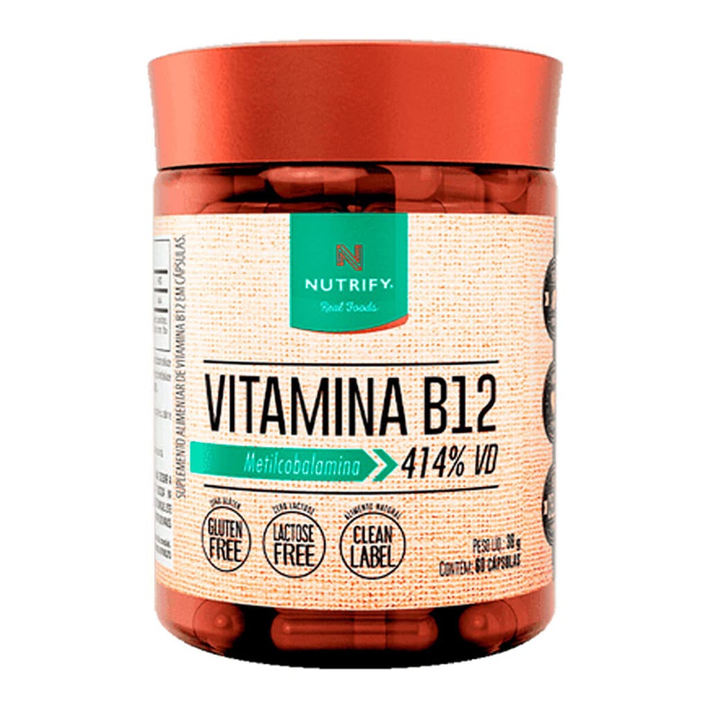 Vitamina B12 Metilcobalamina Nutrify 60 Cápsulas