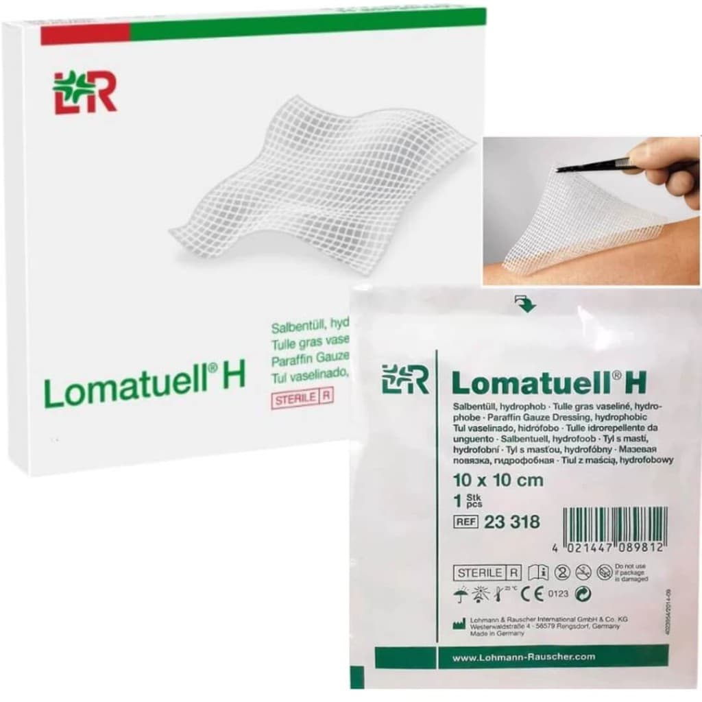 Cobertura de Gaze Parafinada Lomatuell H - Kit 10 Unidades