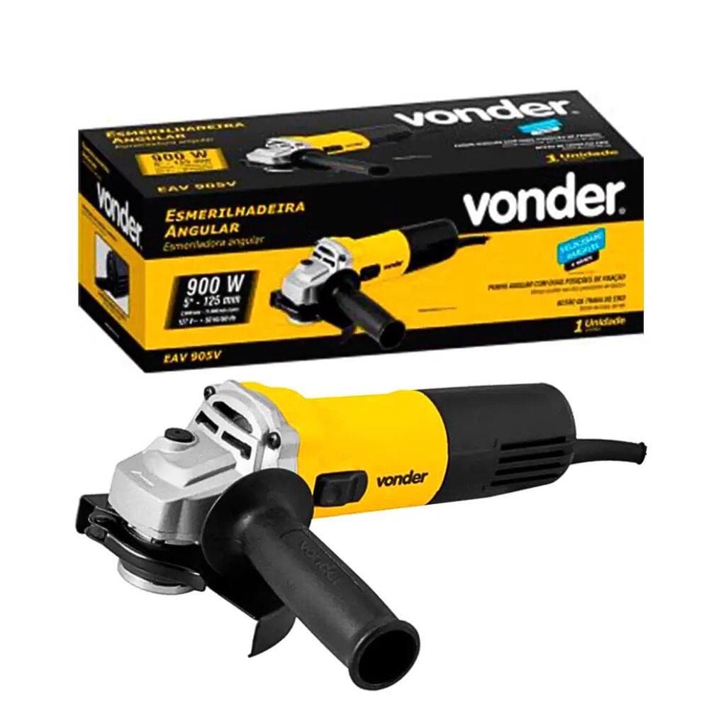 Esmerilhadeira Angular 5 POL com velocidade variável 900W EAV-905V VONDER