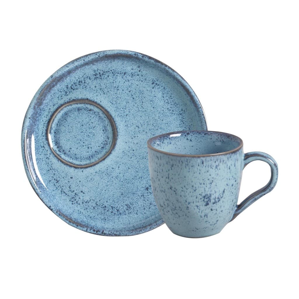 Conjunto com 6 Xícaras De Chá Orgânico 170ml com 6 Pires Descentralizado Breeze