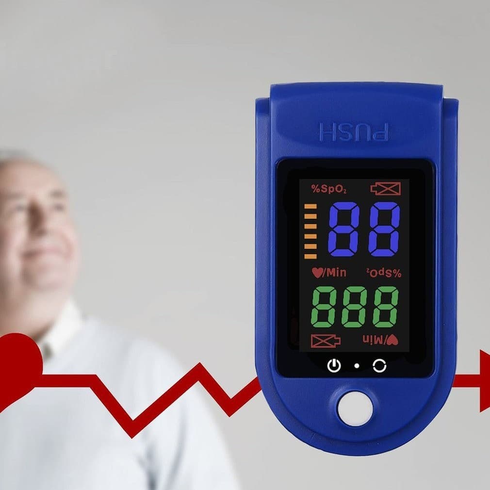 Lk87 Oxímetro de Dedo Digital Portátil Com Led