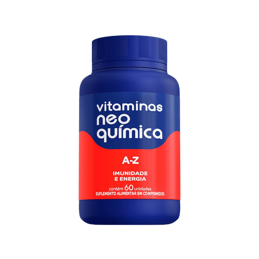 Suplemento Vitaminas e Minerais Neo Química A-Z 60 Comprimidos