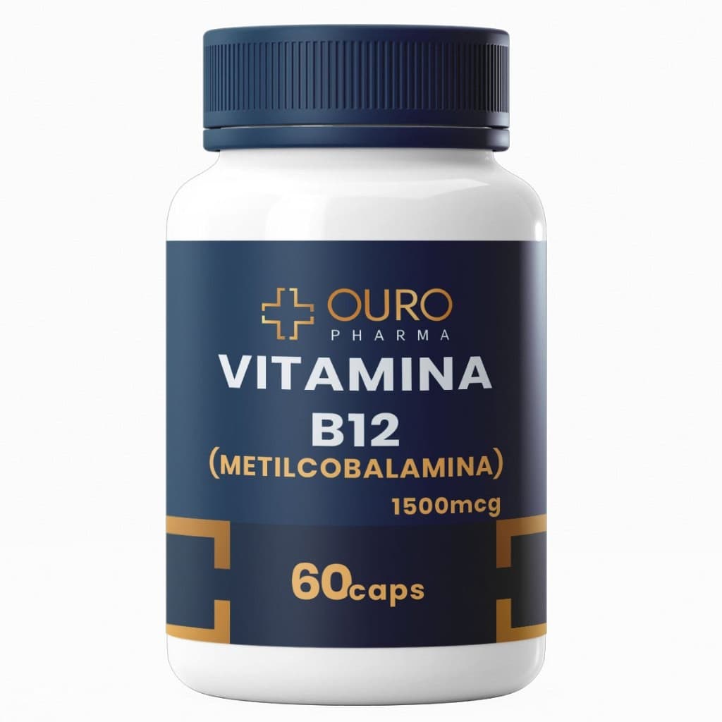 Vitamina B12 1500 Mcg 60 ou 120 Cápsulas Metilcobalamina Autêntica