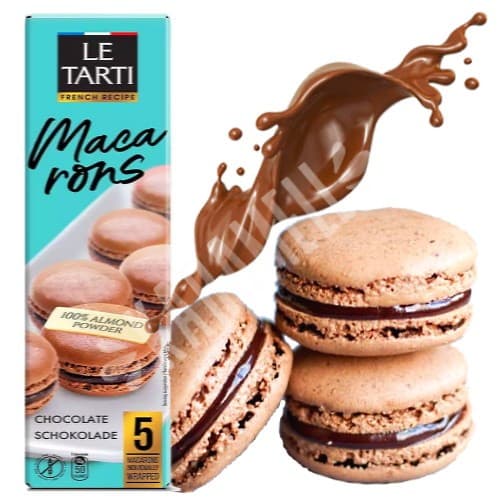Macarons Chocolate - Biscoito Le Tarti - Importado Rússia
