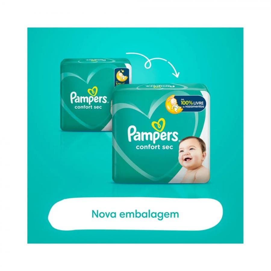 Fralda Descartável Confort Sec G Pampers 60 Unidades – Proteção e Conforto que Seu Bebê Merece!