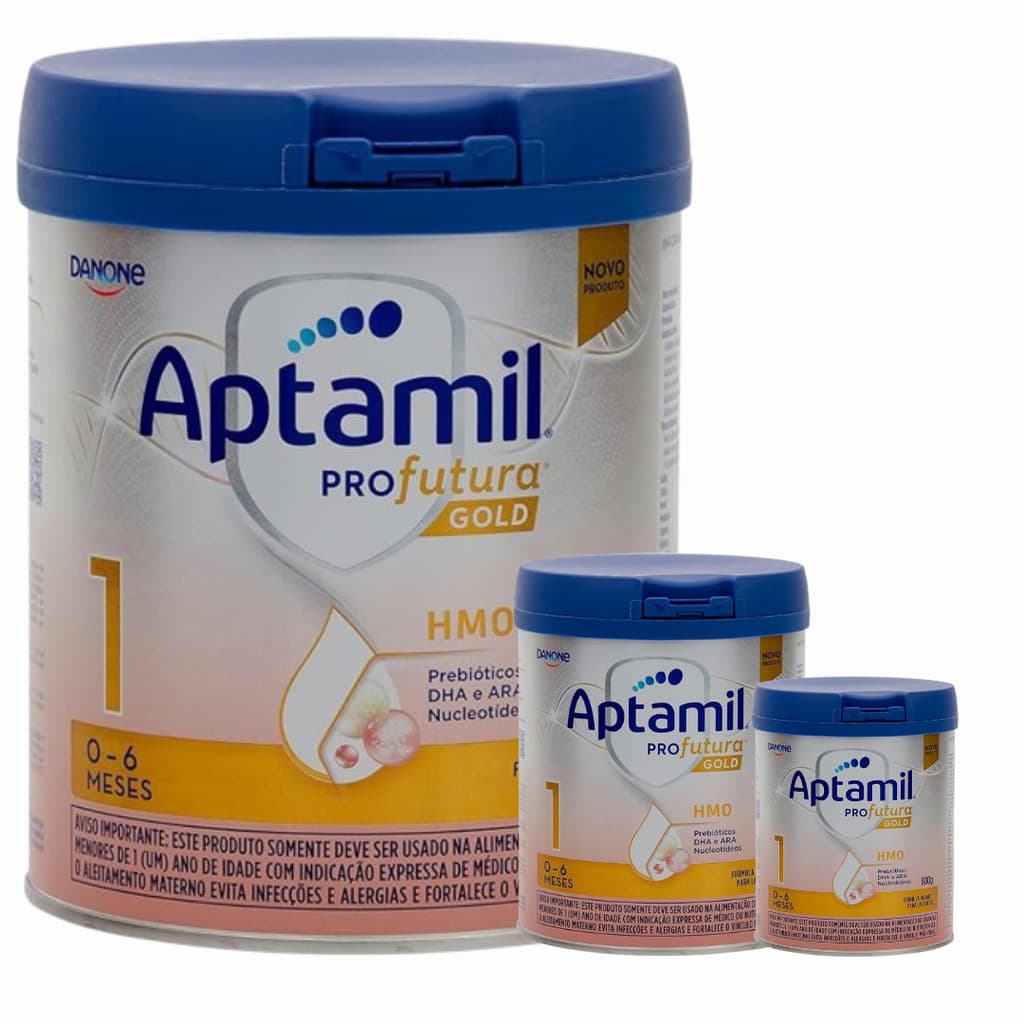 3 Latas - Aptamil PROFUTURA GOLD 1 - Fórmula infantil em pó -Danone 800 g