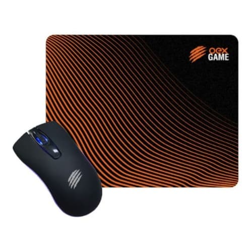 Combo Gamer Wave Mc105 Mouse LED RGB 2400 DPI USB 4 Botões Ergonômico para PC Notebook