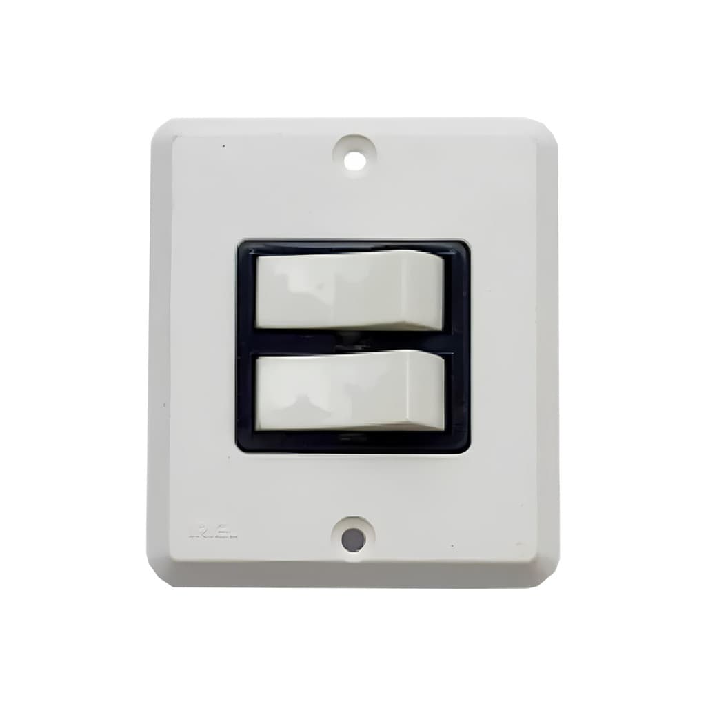 KIT 5 CONJUNTO INTERRUPTOR PARALELO 2 TECLAS 10A IRIEL