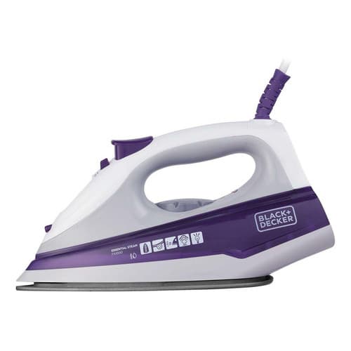Ferro De Passar Roupa A Vapor E A Seco 1200W Antiaderente - Black Decker Fx1000 Fx1050